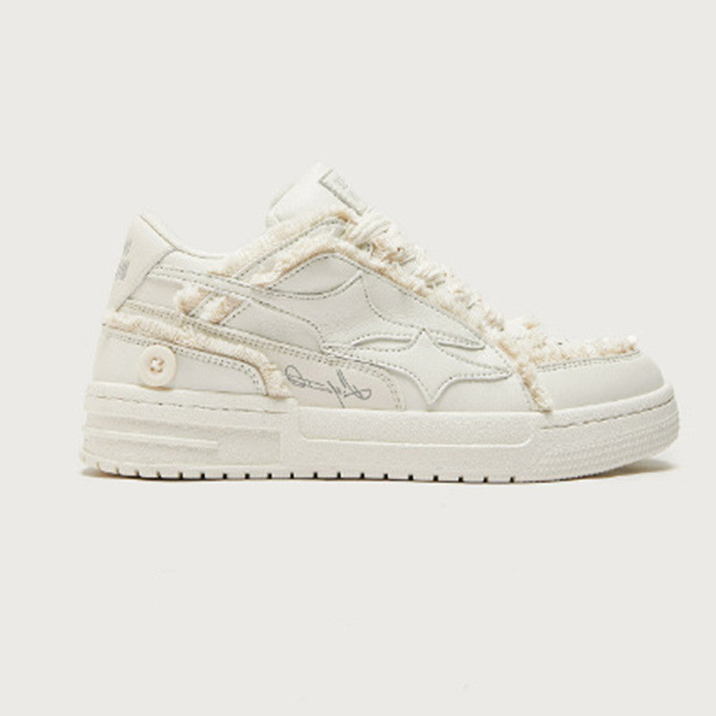 Chaussures Blanc Respirant Casual Style Coréen