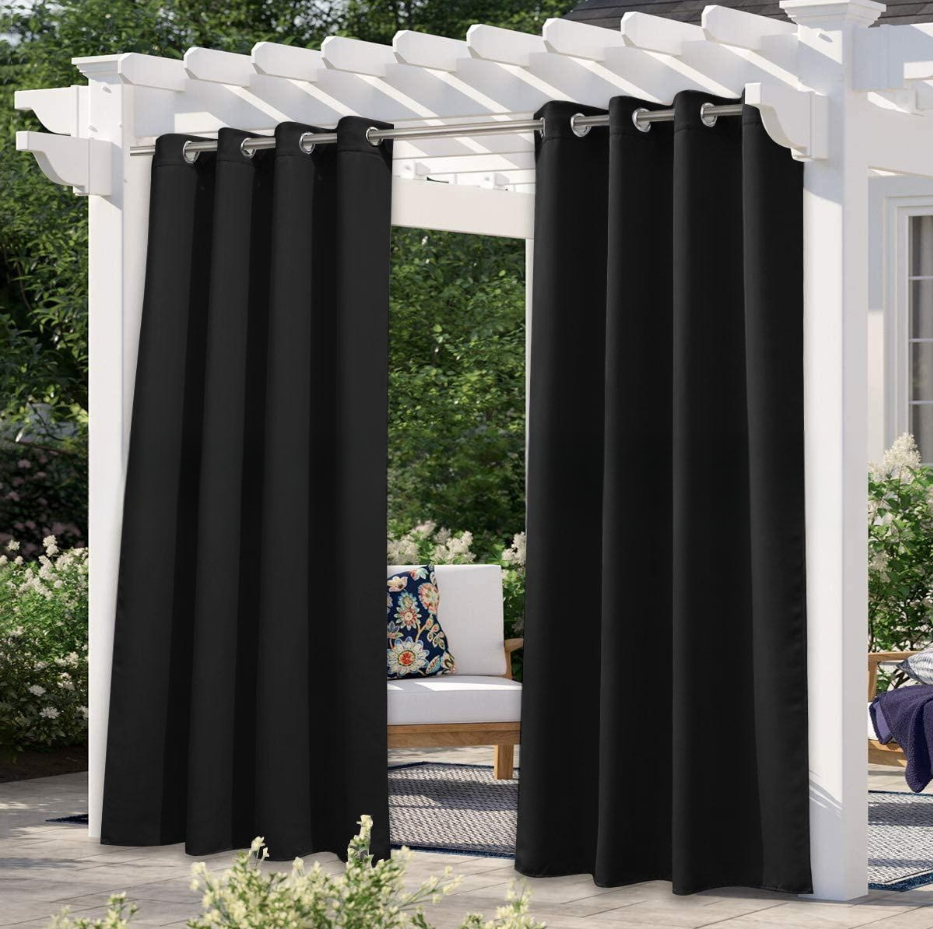 Solid Color Outdoor Waterproof et protection solaire Protection UV Haute précision soie noire