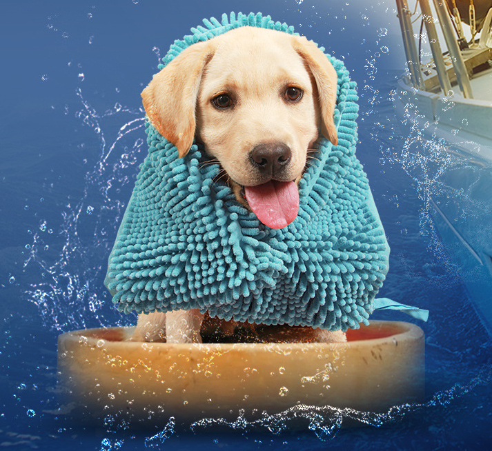 Serviette de bain pour chat de chien
