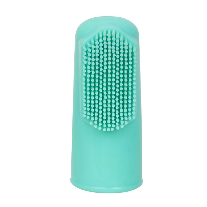 Bouchon de doigt en caoutchouc brosse à dents pour animaux de compagnie à 360 degrés