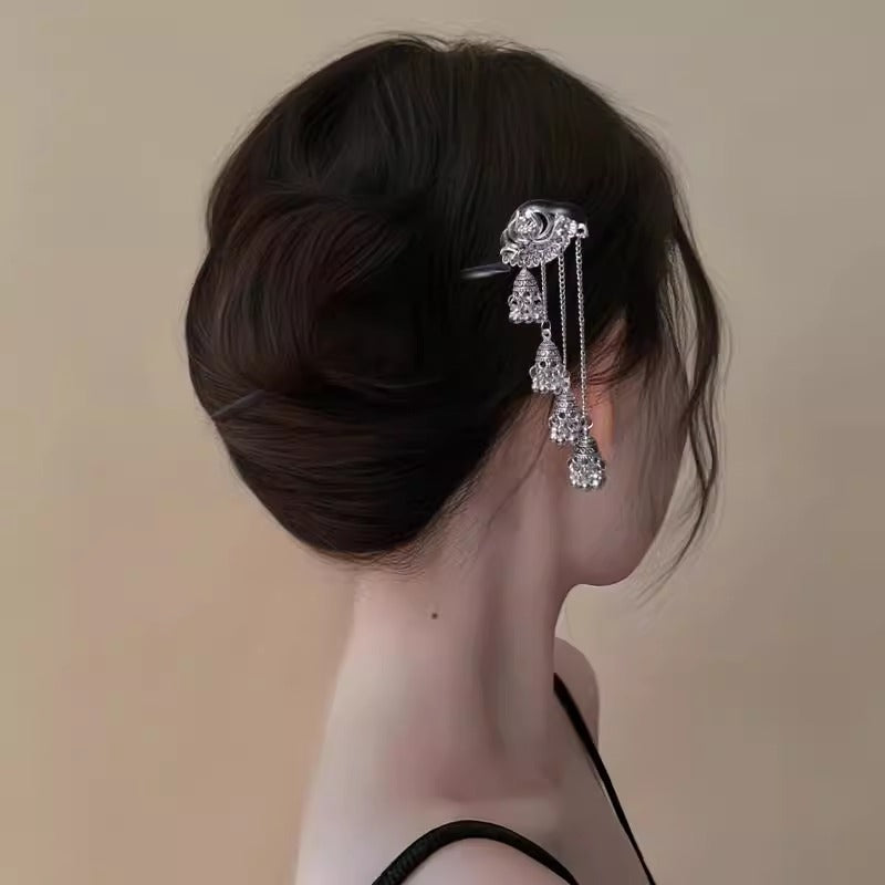 Tassel and Bell Hairpin Hair-leasing Hair Clip Femme Tête