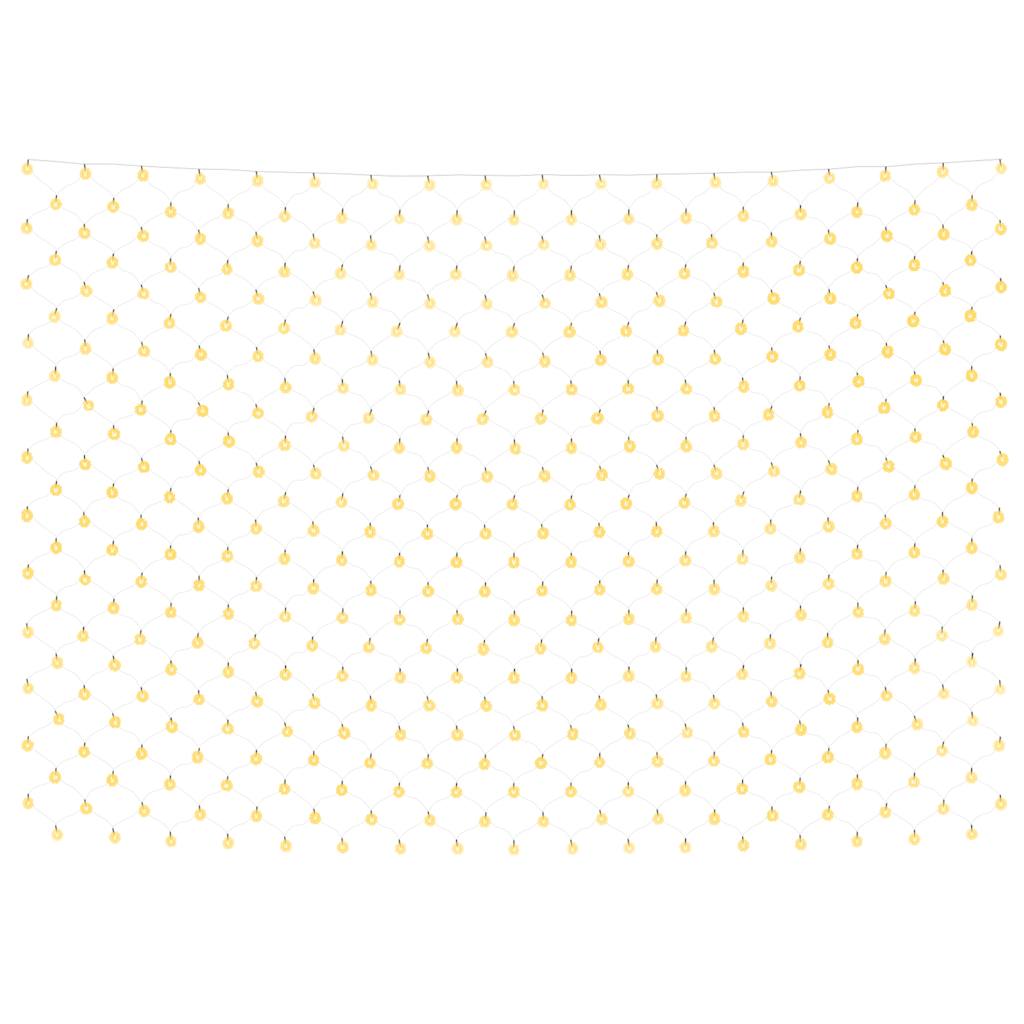 Lumière LED Net chaud blanc 3x2 m 204 LEDs Intérieur