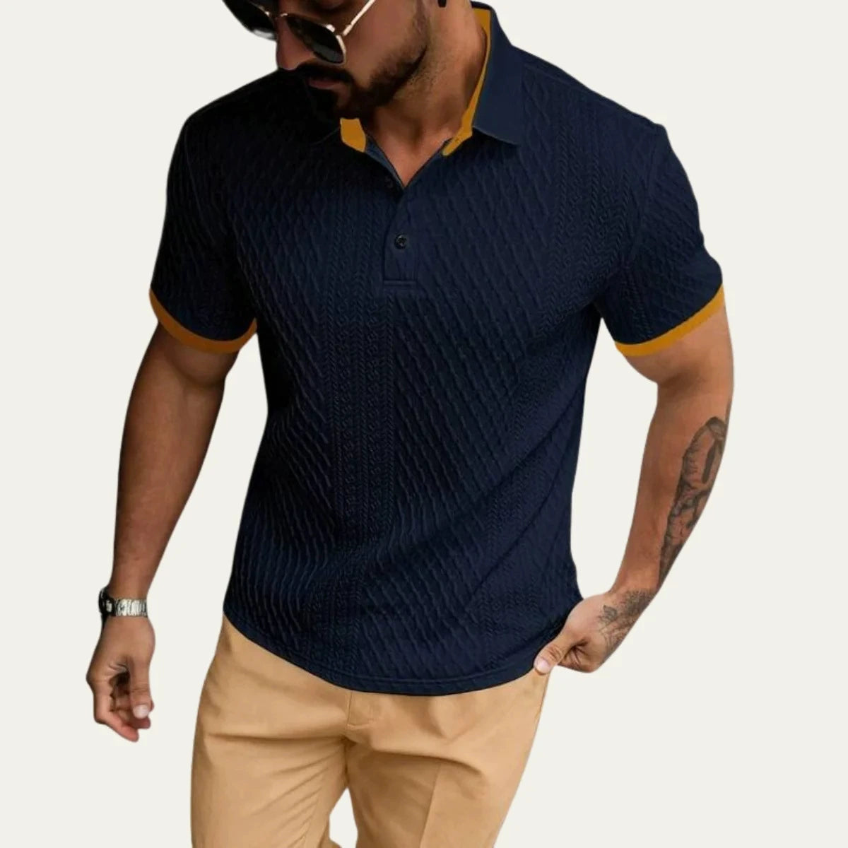 Chemise en tissu imprimé élégant pour hommes