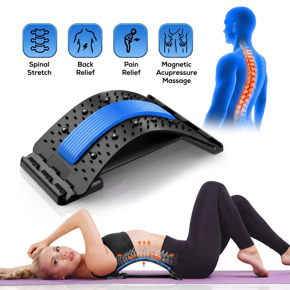 3 Niveau réglable Dos Portable et Lower Back Stretcher