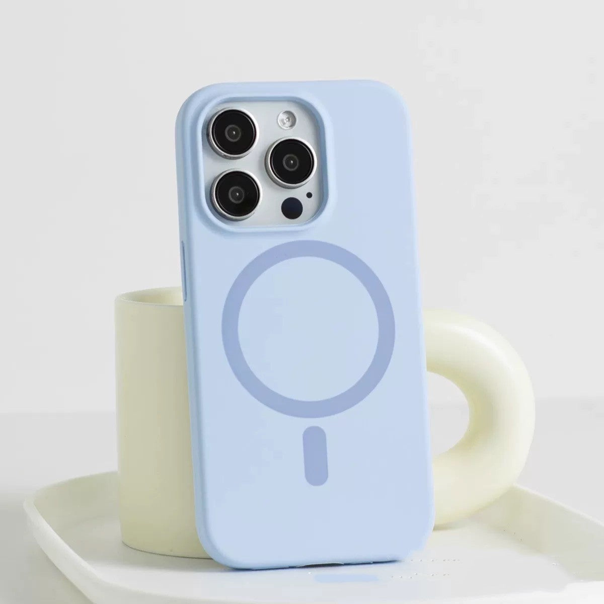 Cas de téléphone à charge magnétique liquide tout compris IPh