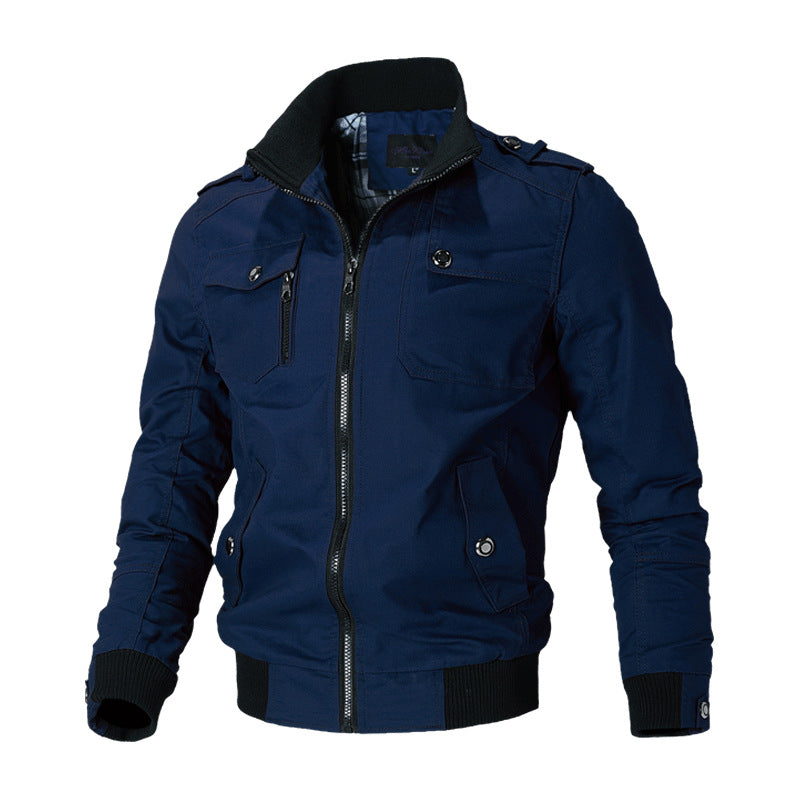 Veste Homme Veste Homme Coréen Casual Homme Stand Collar Printemps et Automne Hommes J