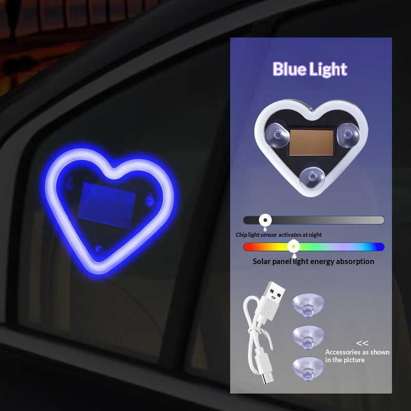 Lumière d'humeur décorative à moteur solaire sur le thème de la voiture