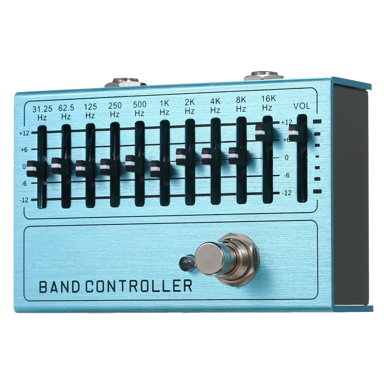 10 Band EQ Guitar Effect Pedal Mini Guitar Equalizer avec Vrai Bypass pour Guitar Bass Alum