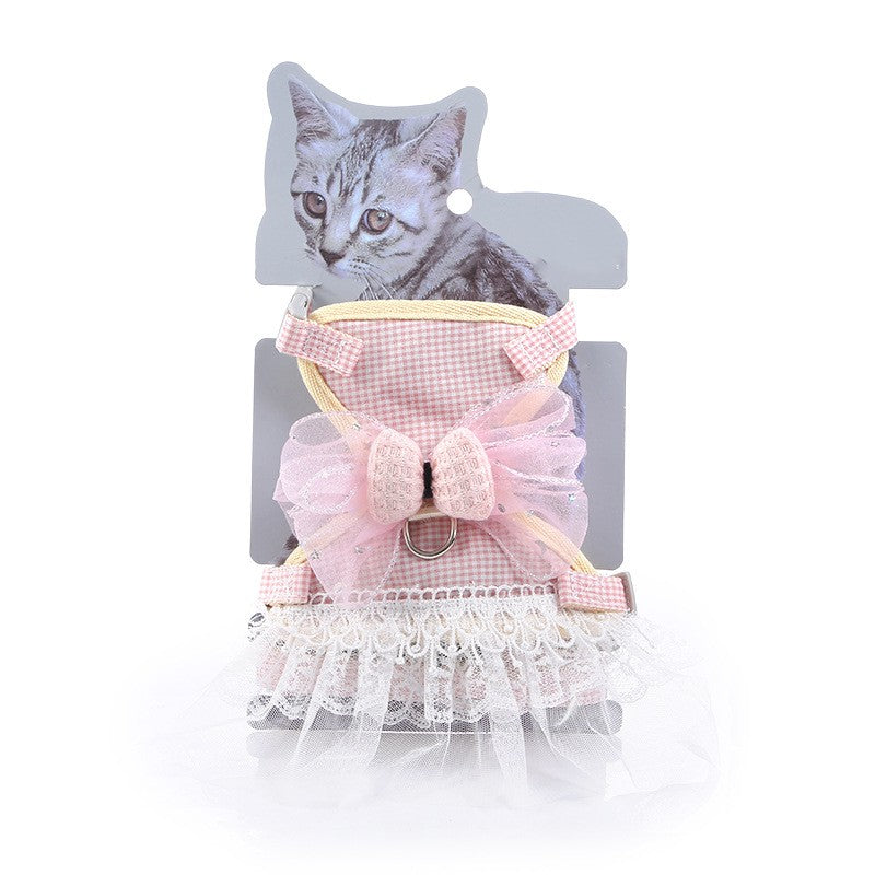 Robe de princesse en dentelle pour animaux de compagnie