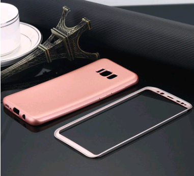 S8 Plus 360 Degree All-inclusive Mobile Phone Case S8 Paint TPU PC Fuel Injection Soft Elle
