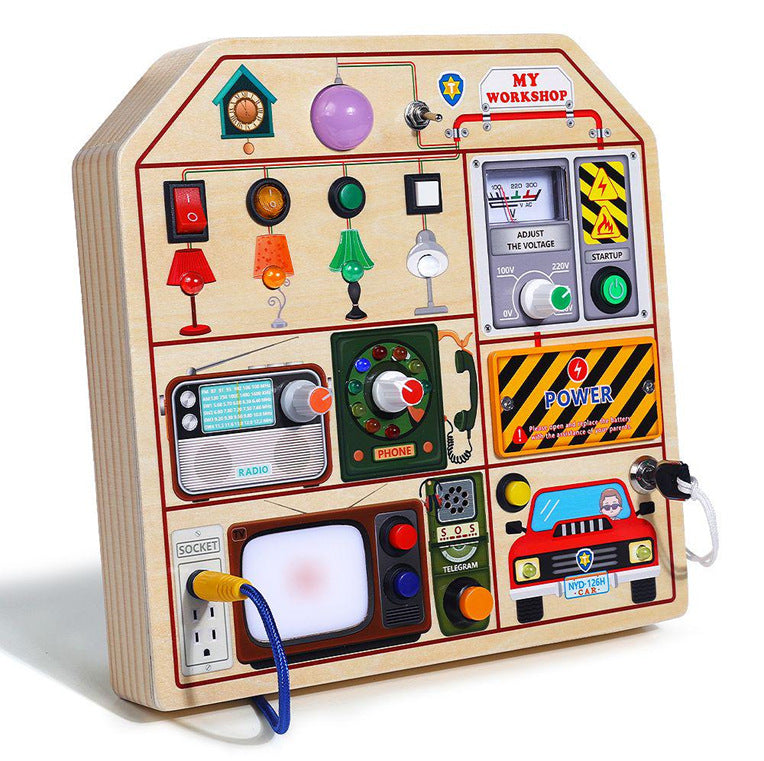 Éducation de la petite enfance Simulation volant de voiture avec interrupteur électronique Et S