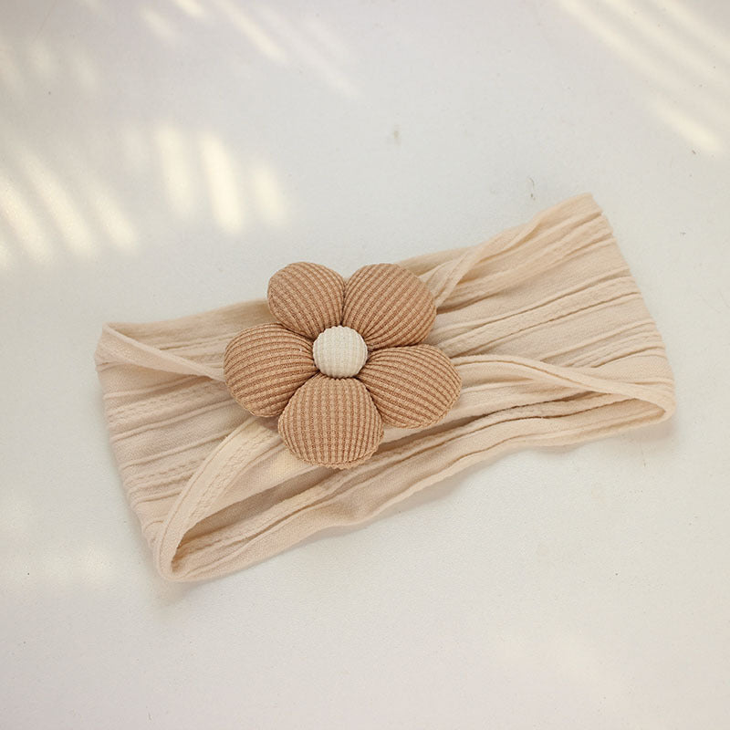 Soft Nylon Baby Flower Headbands pour nouveau-nés