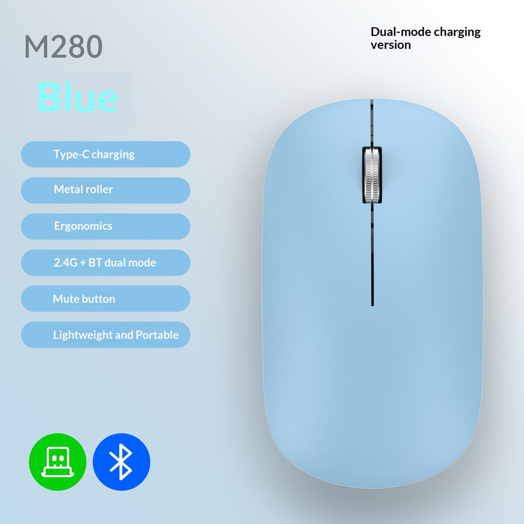 Souris sans fil bimode Bluetooth ultra-mince
