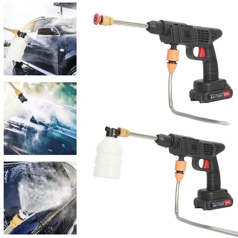 2 batterie sans fil portable voiture de lavage haute pression Jet de lavage d'eau