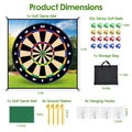 Golf Chipping Dart Jeu Mat Set avec 20 balles collantes au sol Stakes Crochets suspendus portant