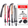 Outdoor Alpenstock Ultra léger Retractable Randonnée pliante