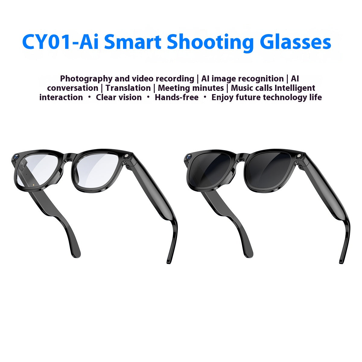 Ai Smart Glasses 800w Double objectif