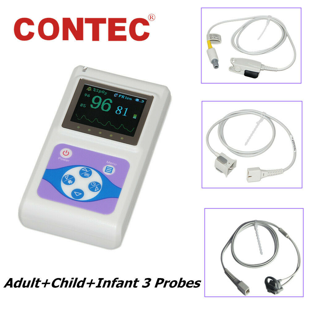 Enfant Pédiatrique A Dult Oximètre pulseur SPO2 Heart Rate Monitor PC Software CE FDA
