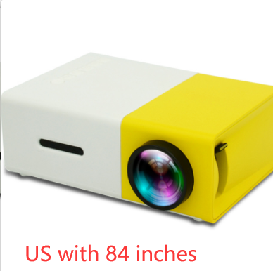 Projecteur portable 3D Hd Led Home Théâtre Cinéma HDMI compatible avec Usb Audio Projecteur Yg300