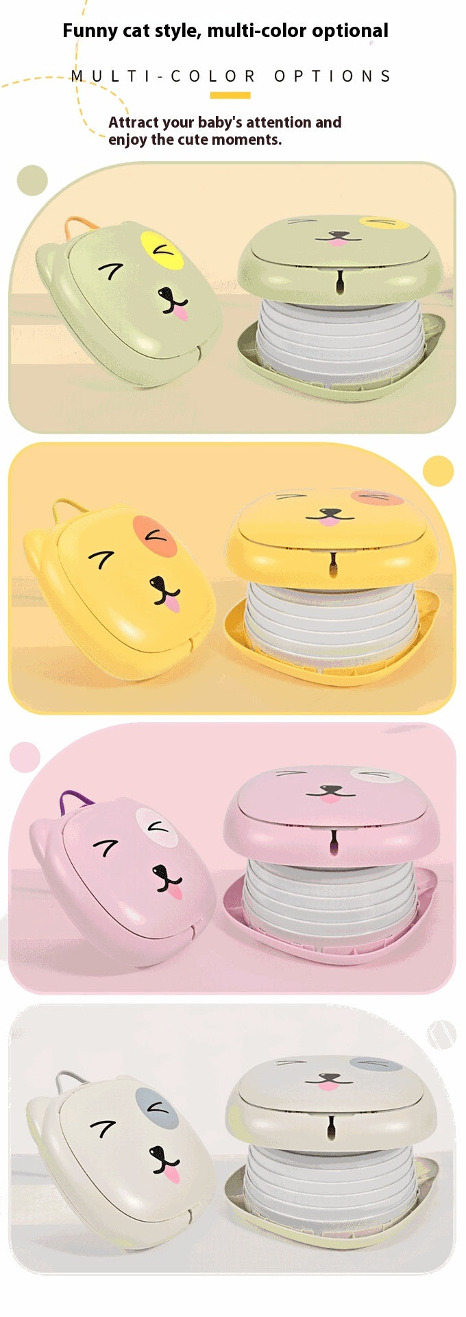 Cartoon Toilettes pliables pour enfants Mobile