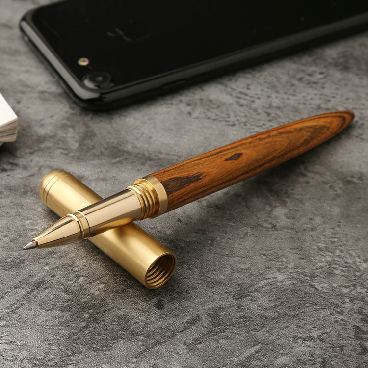 Business Creative Cadeau Stylo en métal de bois massif