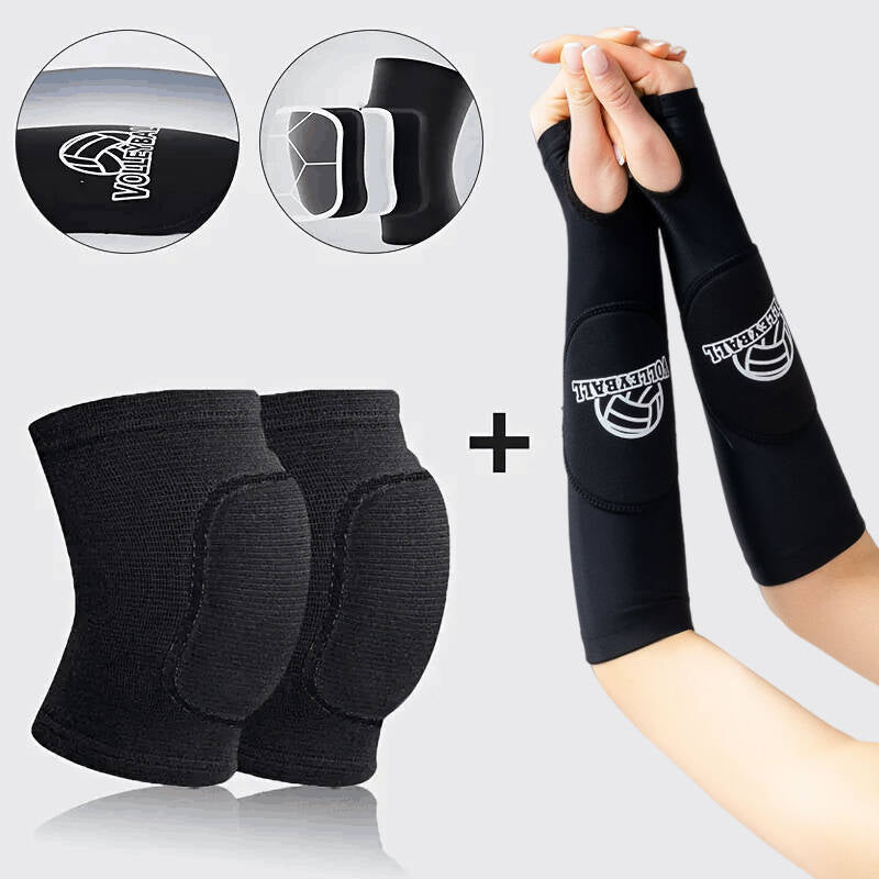 Ensemble d'éponges de volleyball et de poufs