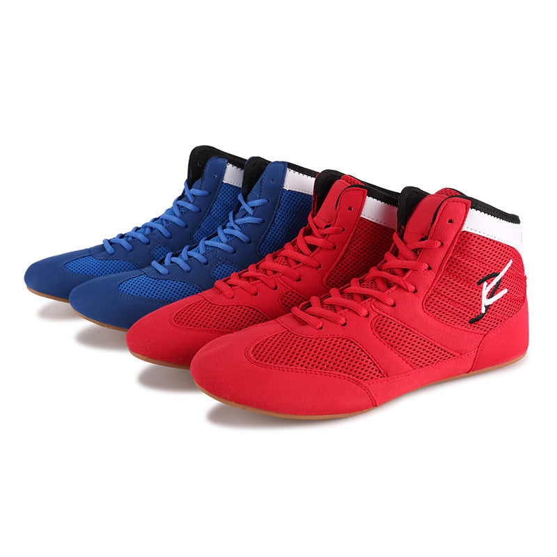 Boxe de lutte chaussures de compétition d'entraînement intérieur