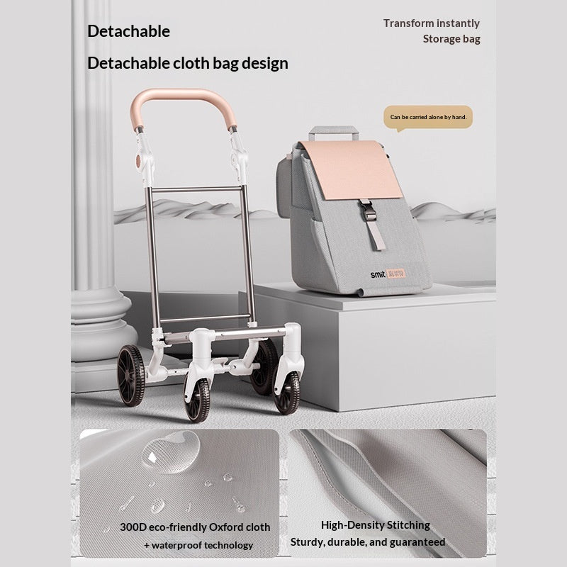 Chariot de ménage léger avec quatre universels Roues