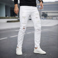 Jeans denim pour hommes perlés