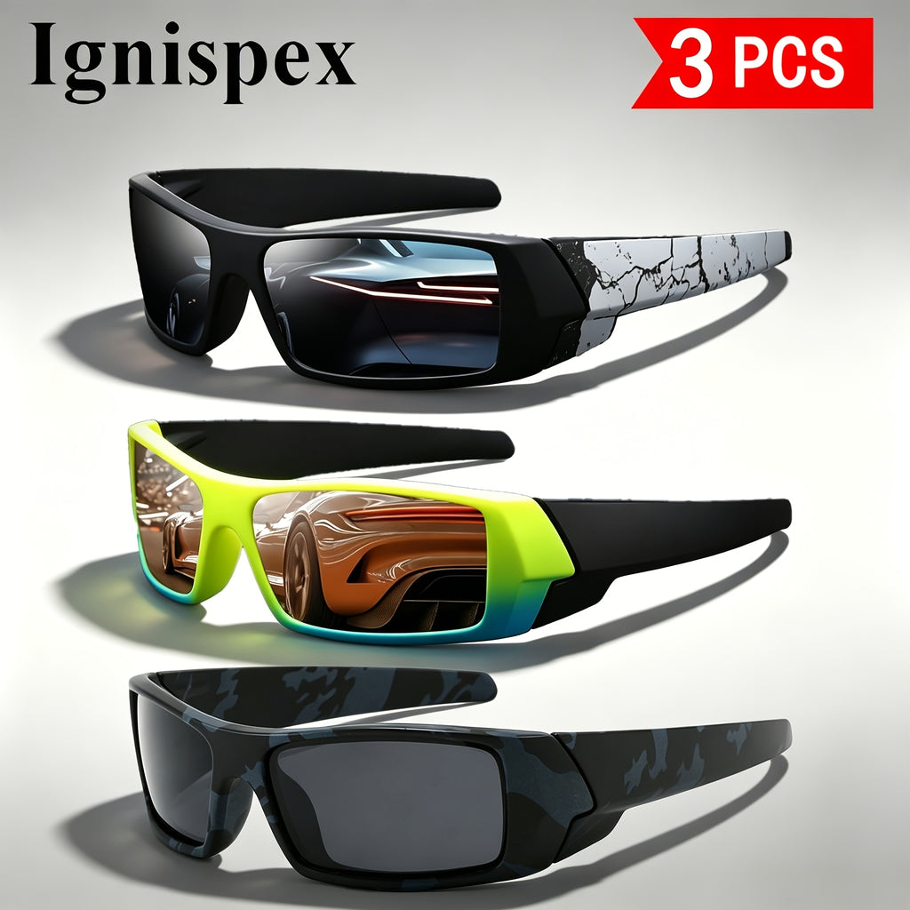 Lunettes de soleil 3 Pcs pour hommes