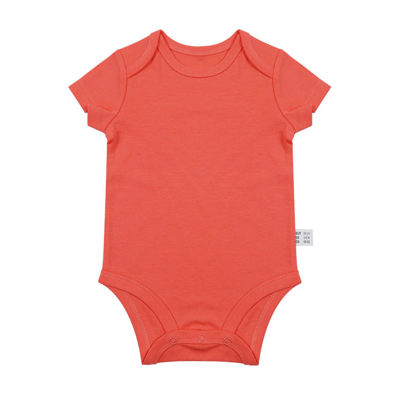 Romper Vêtements nouveau-nés 0-1 ans vieux costume de saut en couleur solide Homme et femme bébé Onesie