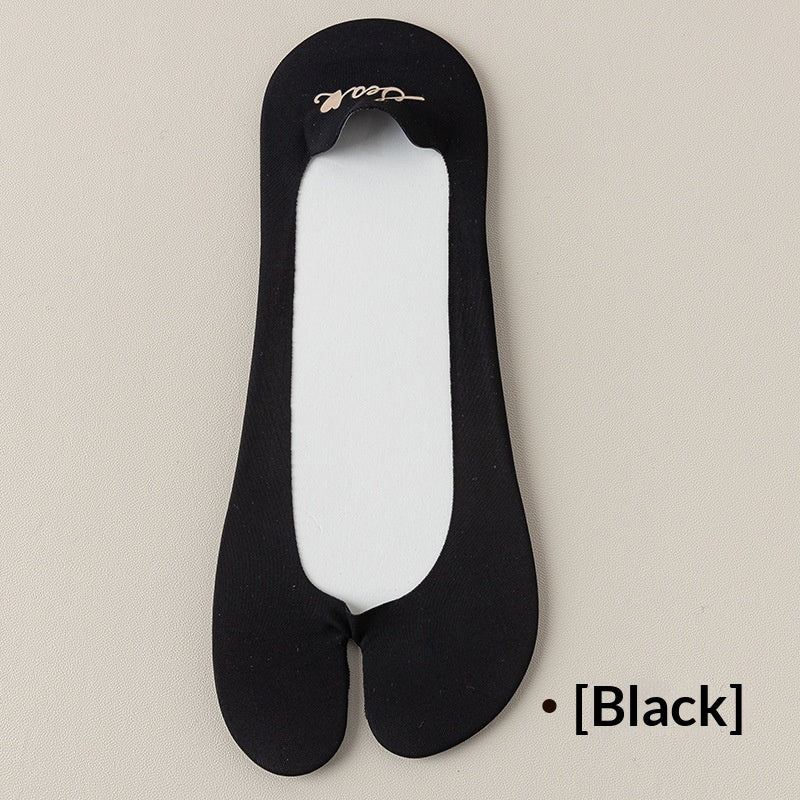 Chaussettes à deux orteils à faible coupe, absorbant la sueur invisible et désodorisant