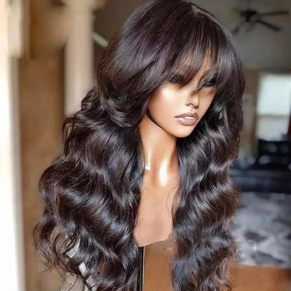 Pleine Machine faite Wig Corps Vague Couleur Naturelle Densité