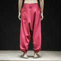 Pants de style chinois de printemps et d'été Largeur de bande élastique pour hommes