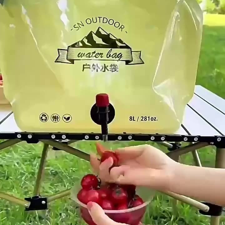 Sac à eau pliant extérieur Portabl Grande capacité épaissée