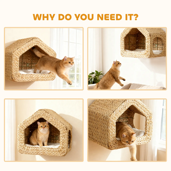Maison de chat en bois
