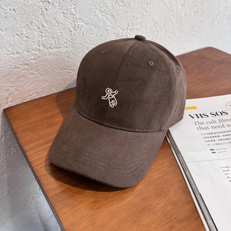 Mini Astronaute unisexe Brodé style coréen Casquette de baseball casual