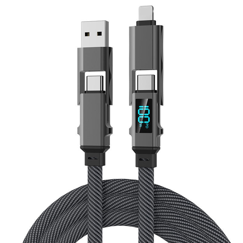 Écran numérique Câble de recharge quatre en un Câble de données deux en deux