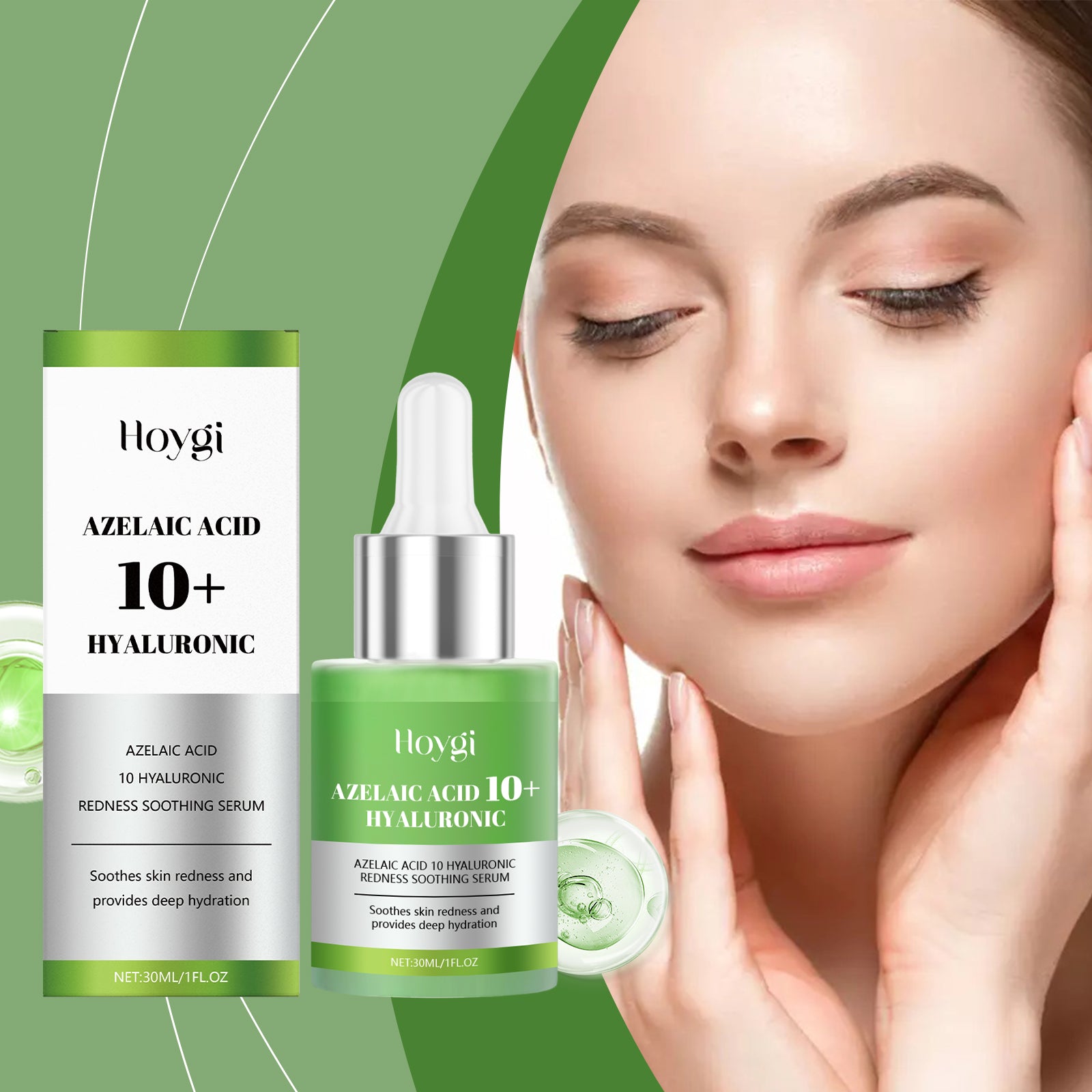 Acide hyaluronique Apaisant E Ssence Vert clair Boîte de 30ml