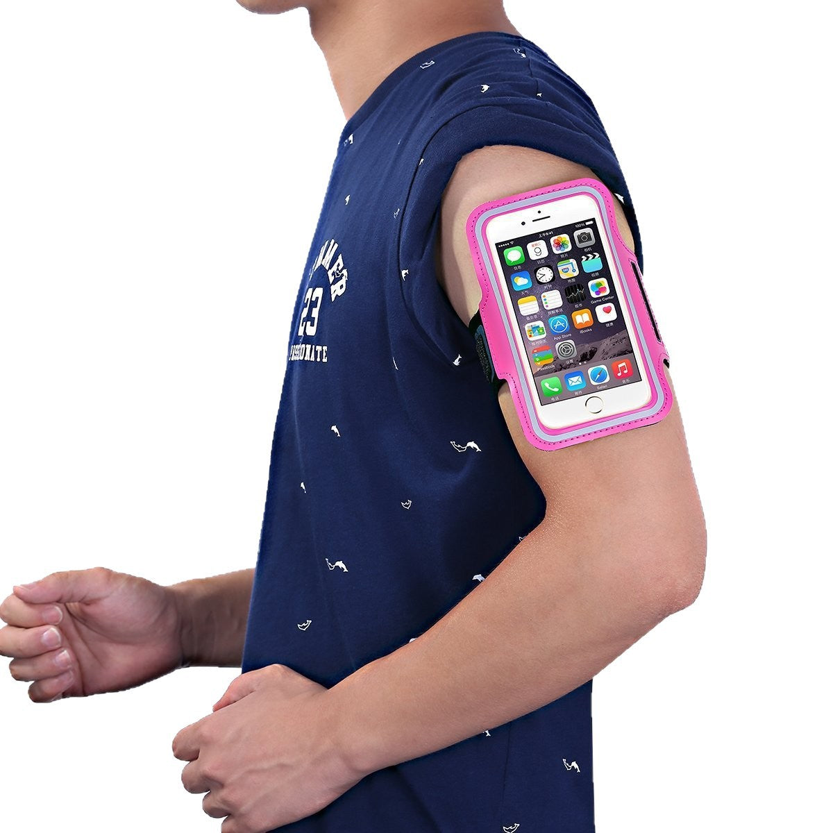 Sports de plein air Téléphone Arm Sac de fitness Running Rangement Arm Pouch Touchscreen Compatible Wris
