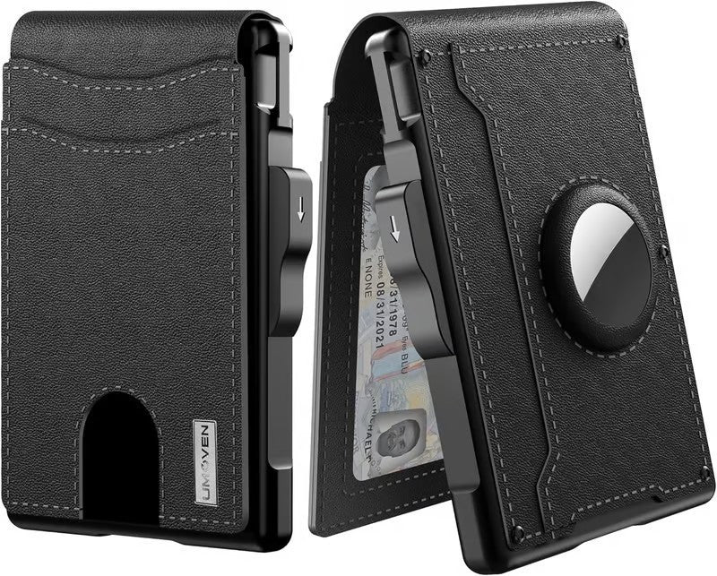 Porte-cartes pour hommes Portefeuille Cartouche en fibre de carbone de grande capacité