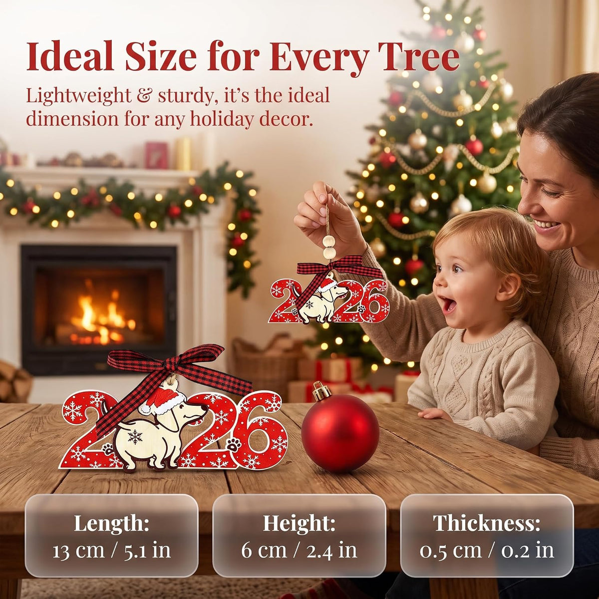 Dachshund Dog Ornement de Noël 1 PC