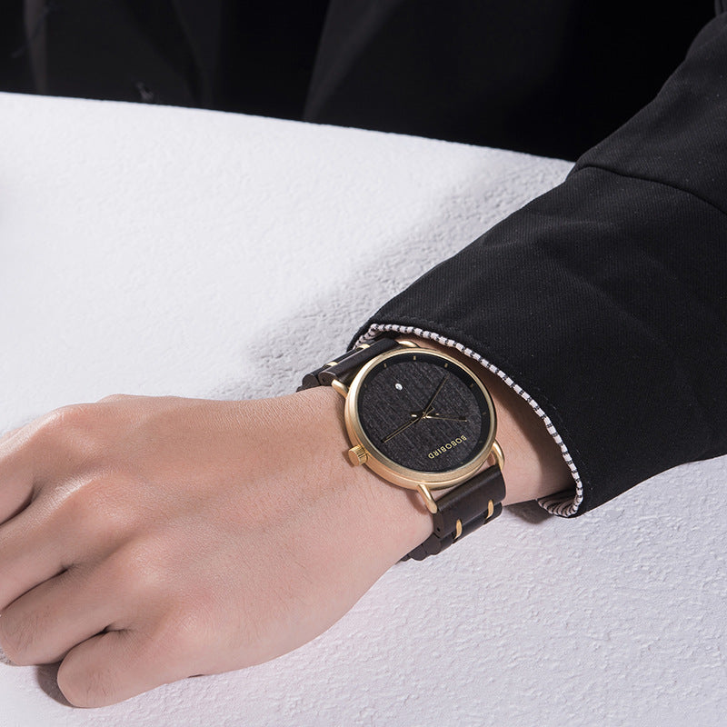 BOBO BIRD Montre en bois T34 pour hommes