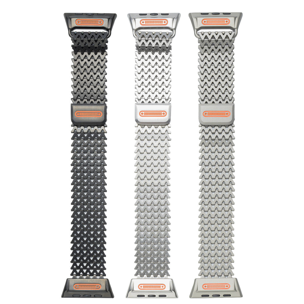 Bracelet milanais avec fermoir magnétique métallique en forme de W à l'échelle Dragon