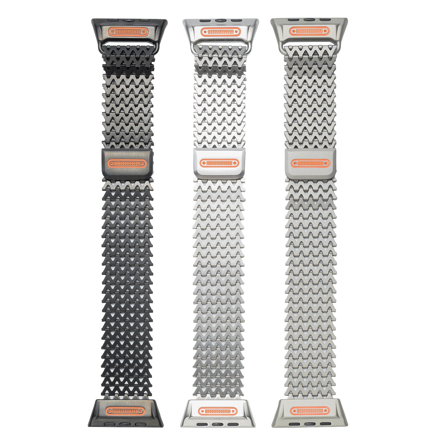 Bracelet milanais avec fermoir magnétique métallique en forme de W à l'échelle Dragon