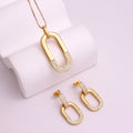 Collier d'oreille Zircon incrusté ovale