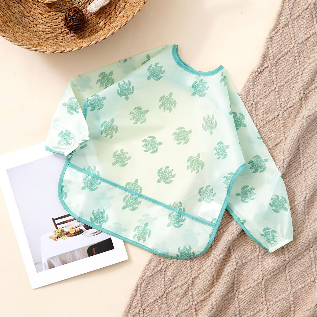 Coverall manches longues Reversible Baby Bib Gown