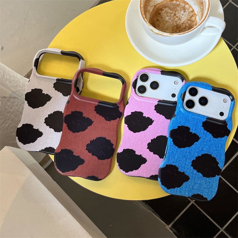 Niche Cow Imprimé Case de téléphone Matte Finition