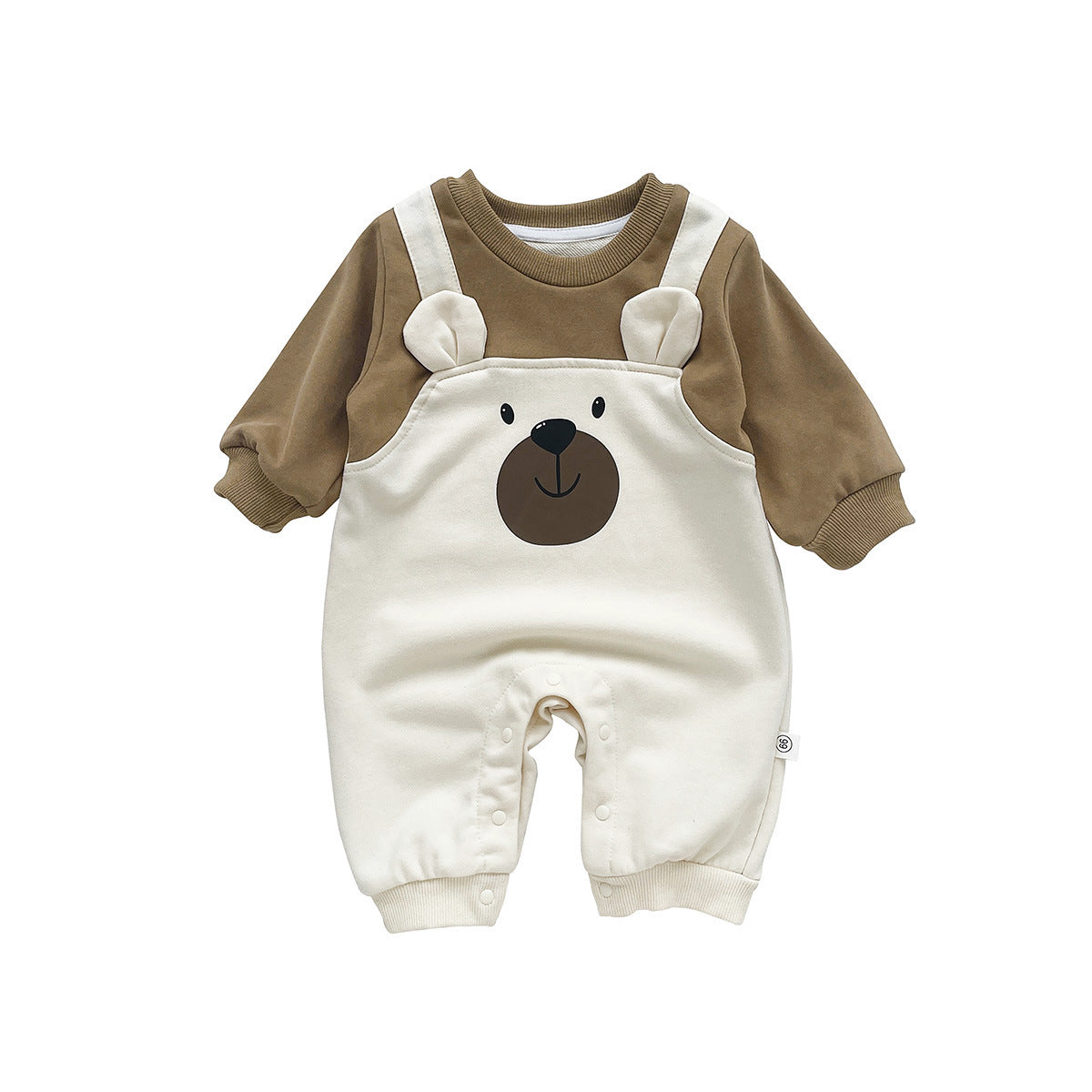 AutumnHiver Style Petit ours faux deux pièces manches longues Onesie