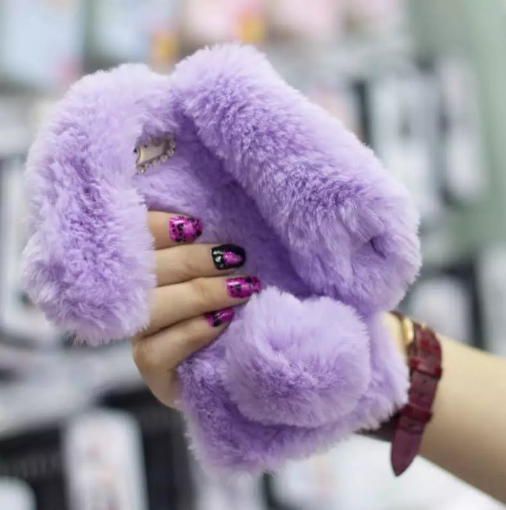 Cas de téléphone en silicone pour lapin de lapin